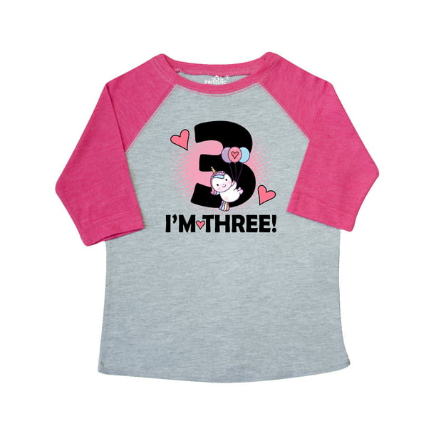 inktastic 3rd Birthday 3 Year Old Girl Unicorn Toddler T-Shirt 